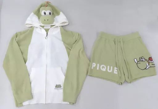 [Used] Clothing Yoshi Hoodies&Shorts Green, Women's Free Size, "Super Mario meets GELATO PIQUE"
