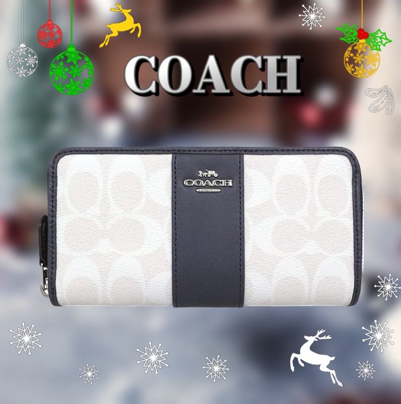 68％以上節約 新品 COACHコーチ ラウンドファスナー長財布