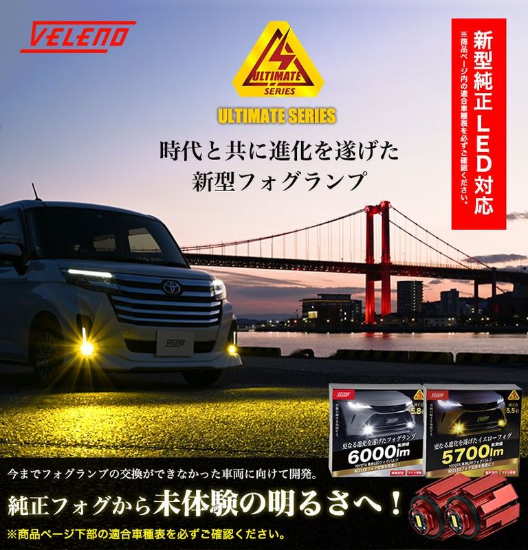 VELENO LEDフォグランプ 6000lm 6000K tic-guinee.net