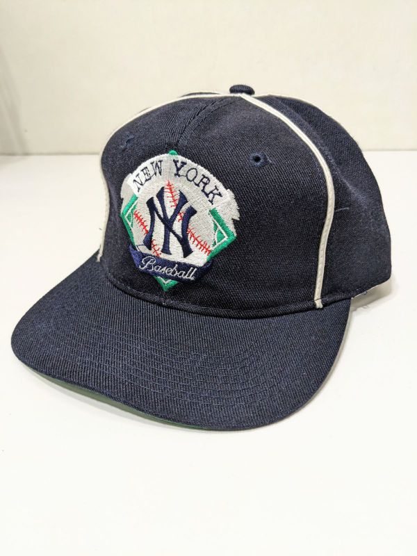 NEW YORK yankees サンバイザーキャップ 90s vintage - 通販