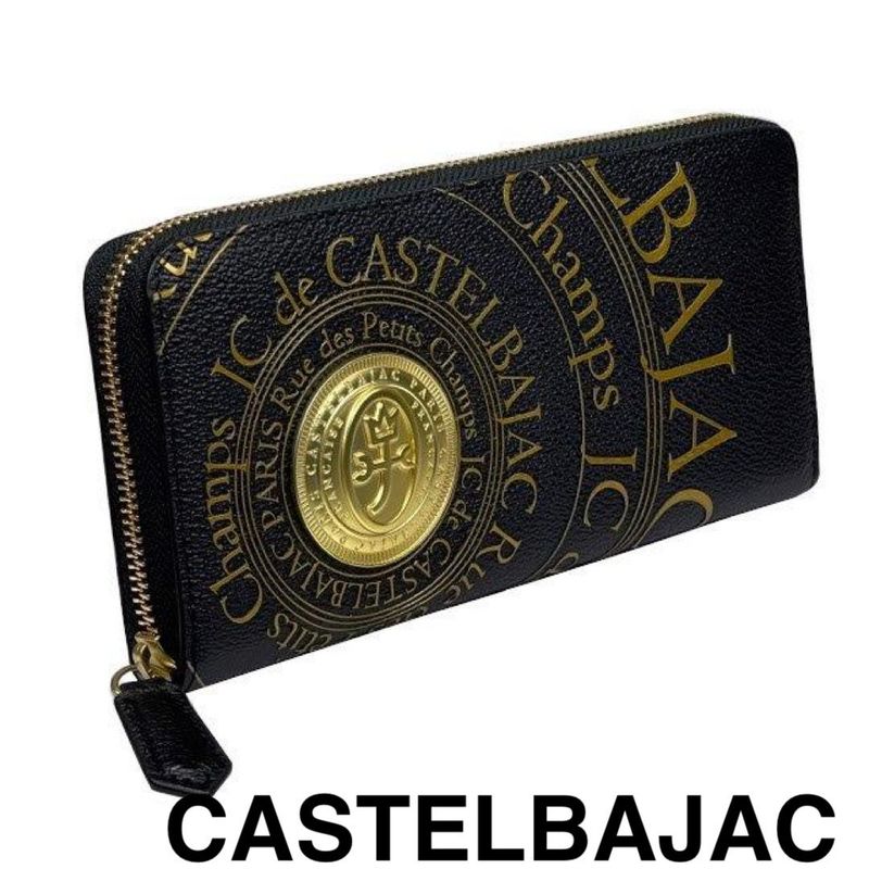 カステルバジャック CASTELBAJAC 牛革ラウンド長財布 077623-2 クロ