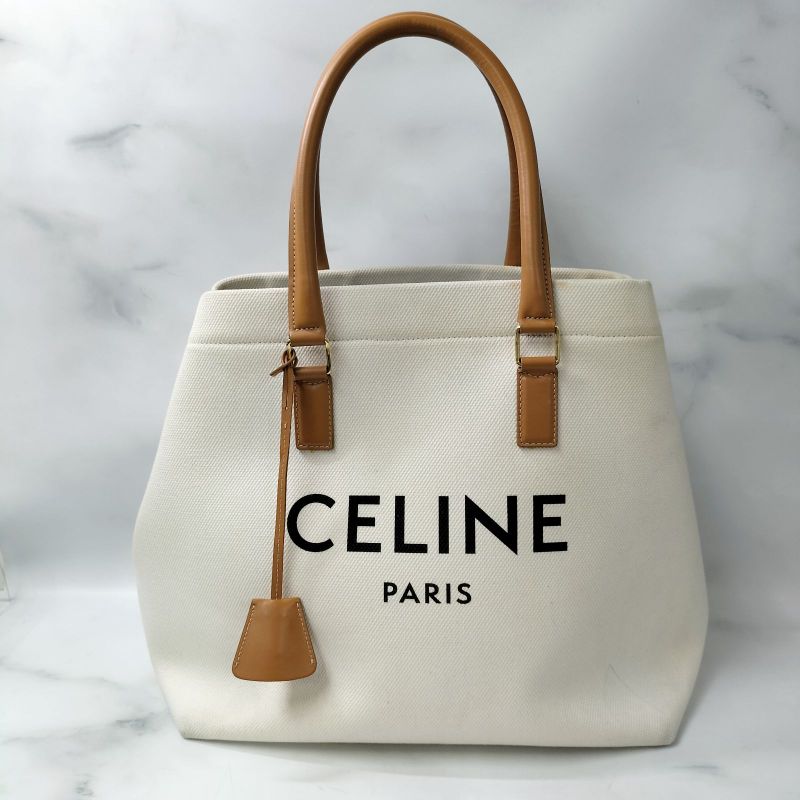 セリーヌ CELINE ホリゾンタル カバ トートバッグ キャンバス 200