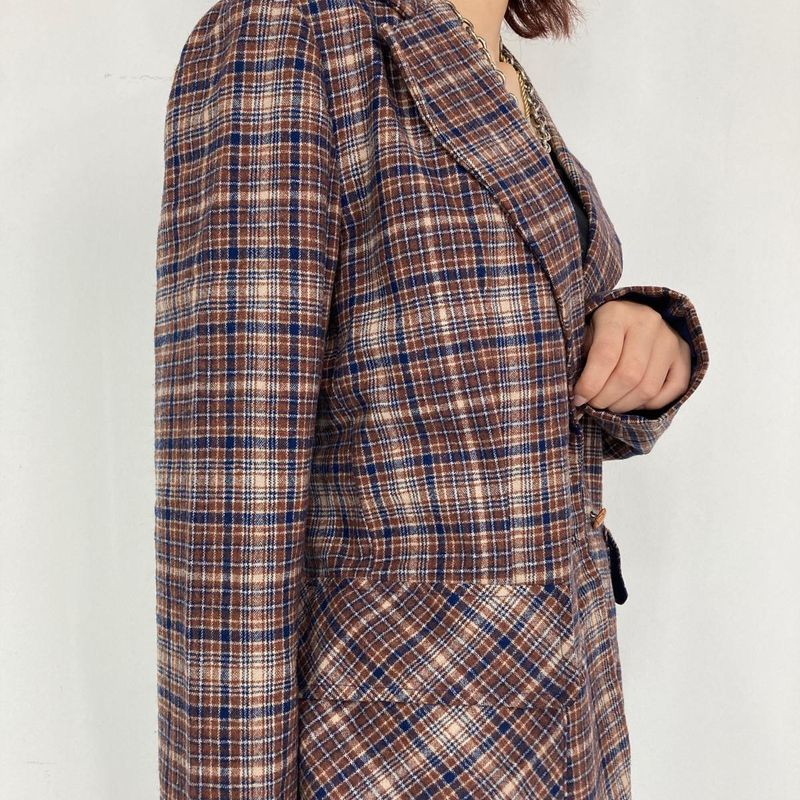 古着 ペンドルトン PENDLETON チェック柄 ウール テーラードジャケット USA製 レディースM/eaa292587 メルカリShops