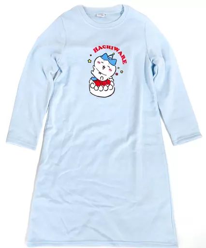 [Used] Clothing, Calico cat, Room One Piece Light blue, women's size M Sai Zu Chiikawa×Shimamura"