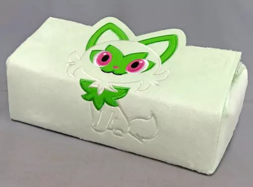 [Used] Tissue Case/Tissue Cover Sprigatito Premium tissue box cover ~Sprigatito/Hogeta/Kwassu~Pokémon"
