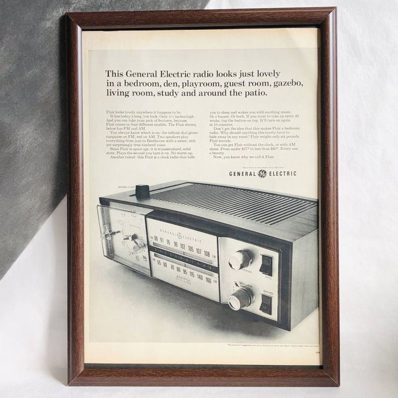 アメリカ　GENEAL ジェネラルエレクトニック　ラジオ　1960年代ビンテージ