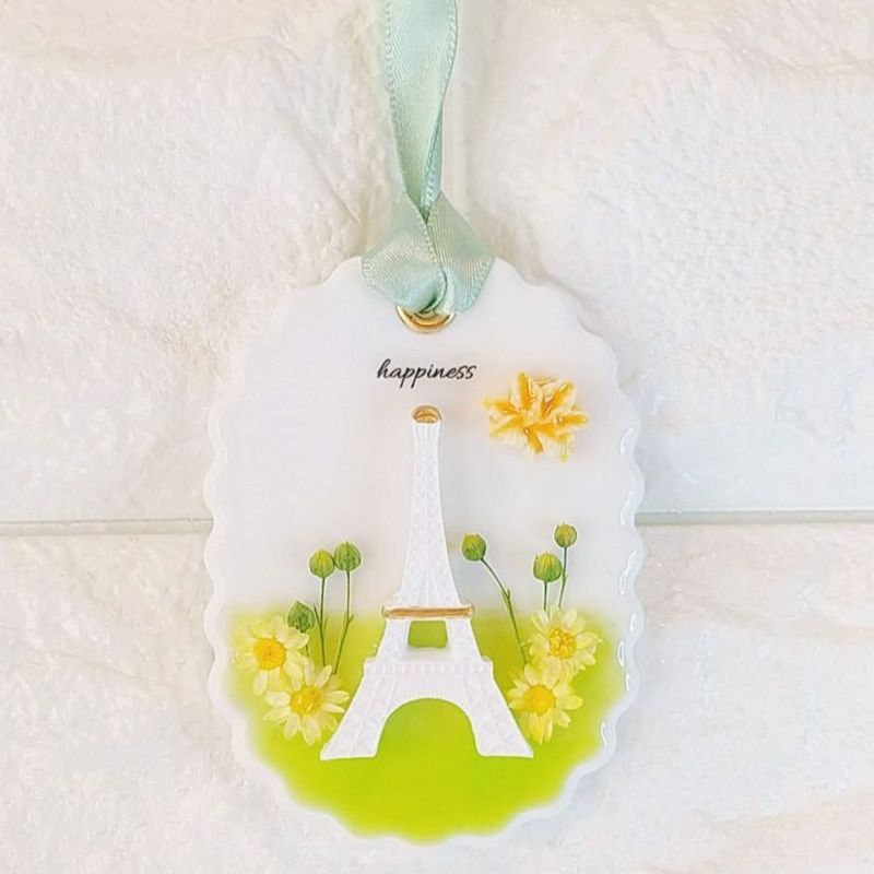 アロマストーンエッフェル塔&ティファニーブルー缶フラワー