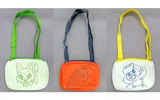 [Used] Set of 3 Bags - Premium Outing Shoulder Bags Sprigatito/Hogeta/Kwassu~Pokémon"