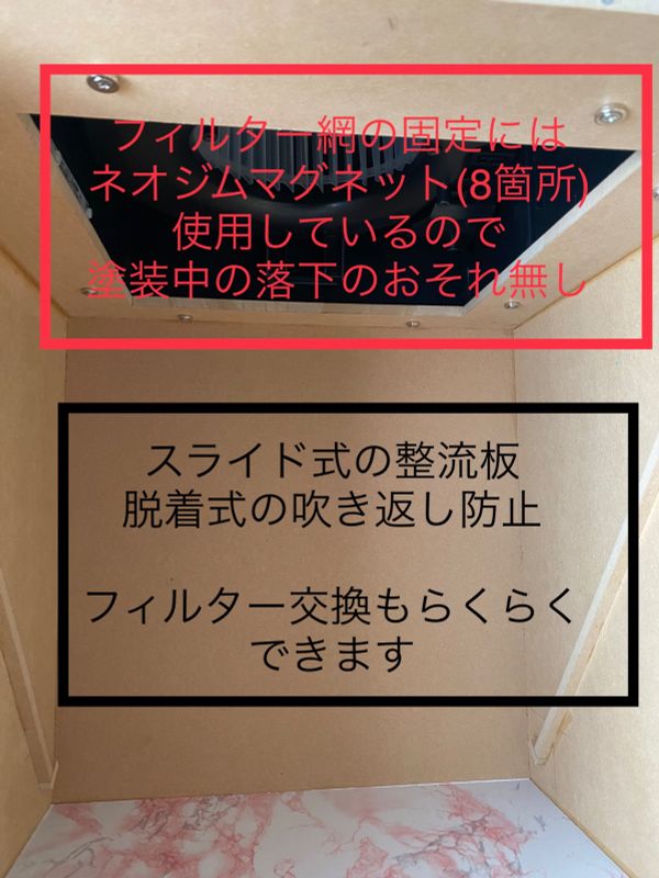 塗装ブース 300㎥/h 31db 大風量 静音 LED 防汚タイプ | cienciahoy.org.ar