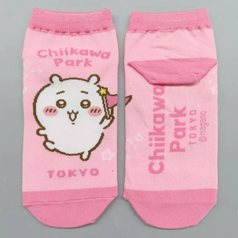 [Used] Clothing Chiikawa Sneaker socks pink Chiikawa Chiikawa Park"