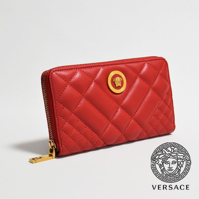 10%クーポン Versace ヴェルサーチ キルティング 財布 レディース