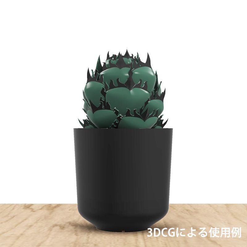 塊根植物 アガベ用 植木鉢「GYROID Pot Φ120」 - メルカリShops