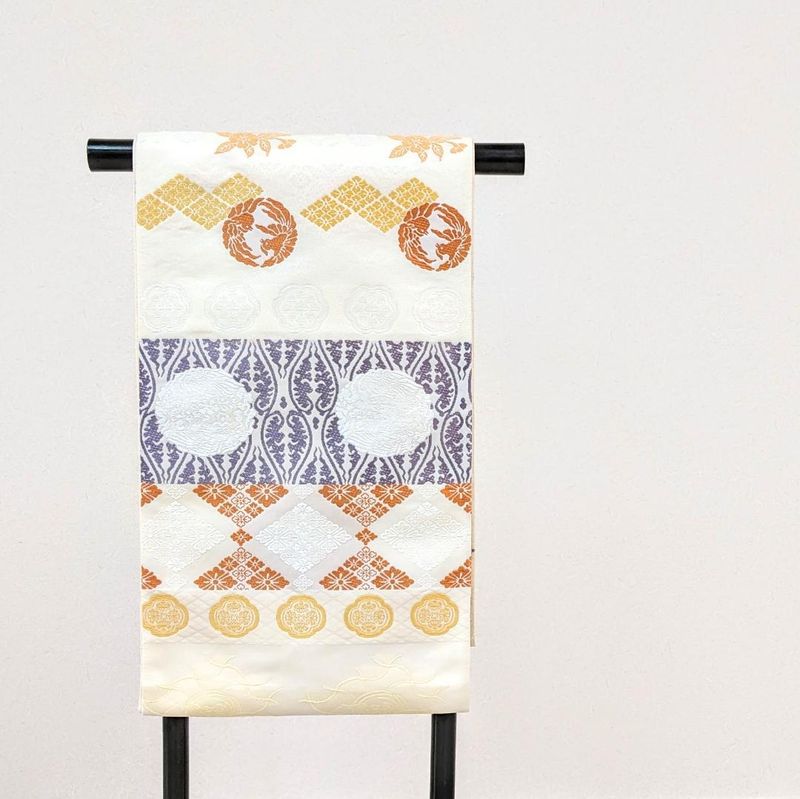 新品・仕立て上がり】正絹 袋帯 フォーマル カジュアル 唐織 古典 b52-