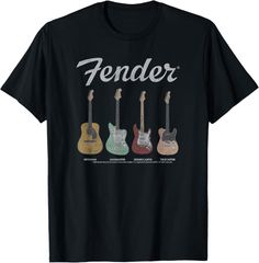 新生活応援SALE　Fender Vintage Guitar Lineup Tシャツ　メンズ　S～３XL