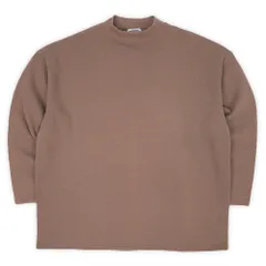 リー Lee 90s 90年代 モックネック スウェット カットソー MADE IN USA アメリカ製 無地 珍品 ビッグサイズ ヴィンテージ 古着 メンズ スウェット・トレーナー ブラウン / 茶色 2X【中古】