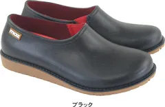 レインブーツ レディース レインシューズ ショート moz モズ おしゃれ 長靴 ガーデニング スリッポン ぺたんこ 防水 梅雨 雨 雪 dykm8600 ブラック S（22.0～22.5cm）