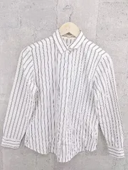 ◇ Mila Owen ミラ オーウェン ストライプ 長袖 シャツ サイズ0 ホワイト系 レディース  【1002800969142】