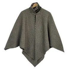 ラルフローレン　重厚　ニットポンチョジャケット　牛革トグル　カシミヤ混　美品 2025年最新】Ralph Lauren レディース ポンチョ・ケープコートの