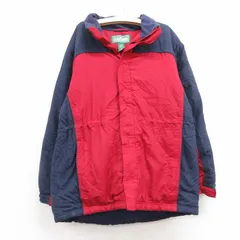 古着 エルエルビーン LLBEAN 長袖 ナイロン ジャケット パーカー キッズ ボーイズ 子供服 ワンポイントロゴ シンサレート ツートンカラー 