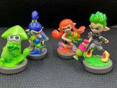 amiibo スプラトゥーン　ガール ボーイ イカ ４点セット