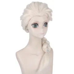 数量限定　アナと雪の女王 エルサ ウィッグ コスプレ ヘアネット RyuuCos 耐熱性 変装 仮装 プレゼント イベント ハロウイン クリスマス 学園祭 文化祭 お祭り