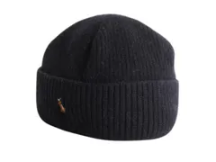 【お得なクーポン配布中!】 90s ポロ ラルフローレン メリノ ウール ニット キャップ キッズ フリーサイズ 帽子 オールド 子供 ワンポイント ニット帽 ワッチ ビーニー