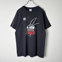 【L】00s 古着 U2 2009 360° Tour Tシャツ 両面プリント バンド ロック ブラック