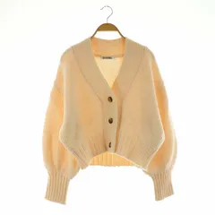 スナイデル SNIDEL 22SS Sustainableローゲージカーディガン ニット 長袖 ボリュームスリーブ ONE オレンジ /MY ■OS