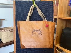 ハンドメイド　米袋かばん　ねこ