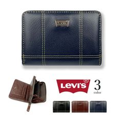 リーバイス Levi's 財布 二つ折り メンズ ステッチデザイン 22518309