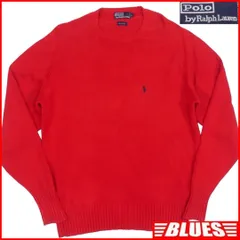ラルフローレン セーター ニット L ポニー メンズ オレンジ TY3225