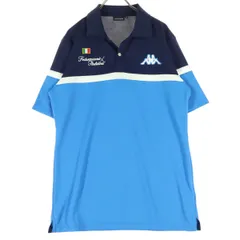 Kappa カッパ 半袖 ポロシャツ XL ブルー系 メンズ 古着