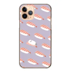 AQUOS R2 SH-03K SHV42 706SH ケース カバー アクオスR2 スマホケース ハードケース 鮨 寿司 マグロ サーモン エビ ホタテ 玉子焼き すしネタ 面白い かわいい 透明 カラー08