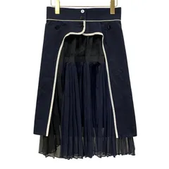 sacai サカイ ラッププリーツスカート 巻きスカート 15SS sacai サカイ ラッププリーツスカート 巻きスカート 15SS - メルカリ