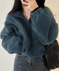 ボアブルゾン ボアジャケット ショートブルゾン ショートジャケット レディース