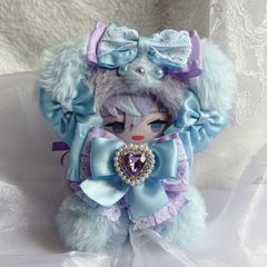 11cm♡ぬい服♡お座りぬいふく♡ミント♡うさぎ♡きぐるみ♡ちびぐるみ
