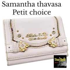 【訳あり】Samantha Thavasa Petit choice サマンサタバサプチチョイス パスケース カードケース コインケース フラワーモチーフ