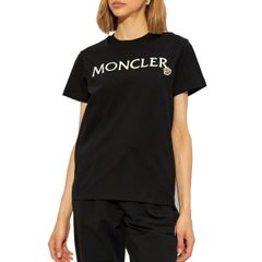 L31 MONCLER モンクレール 8C00011 89AIJ ブラック Tシャツ ロゴ 半袖