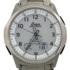 カシオ　CASIO　ウェーブセプター　wave ceptor　WVA−M630D–7AJF　電波ソーラー　アナデジ　白
