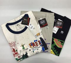 新品 ユニクロ UT ARCHIVE バスキア キース・ヘリング 半袖 丸首 プリントTシャツ 3点セット XXL タグ付き MS0018