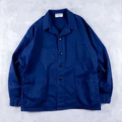 70s ドイツ　HBT ヘリンボーン ユーロヴィンテージ　ワークジャケット 古着 HBT ヘリンボーンツイル ユーロワークジャケット メンズL
