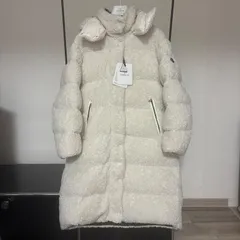 モンクレール★HAINARDIA ★ボア★ロングダウンコート★ホワイト★超美品★サイズ4★国内正規