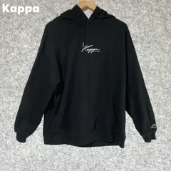 Kappa ビックプリント ブラックパーカー Lサイズ