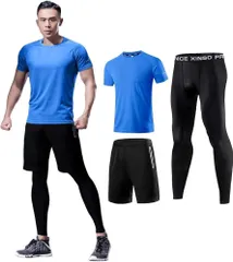 メンズスポーツウェア メンズ ジャージ 上下セット ランニングウェア 4点セット Mサイズ 新品未使用