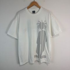 00s Stussy ステューシー シャドーマン ラスタカラー Tシャツ 半袖 グラフィック ホワイト Lサイズ メンズ 古着 ストリート