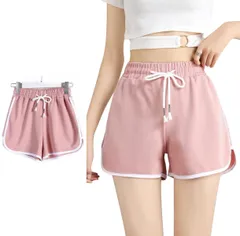 [Gincci] ショートパンツ レディース 短パン ショーパン ルームウェア 人気 スポーツ スウェット パンツ 部屋着 ランニング トレーニング ダンス ボードパンツ かわいい ゆったり パンツ