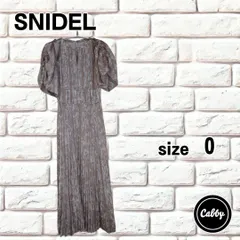 SNIDEL　スナイデル　２WAYボリュームスリーブプリントワンピース　サイズ0
