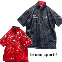 le coq sportif ルコック ゴルフウェア 中綿 ブルゾン ジャケット ネイビー　美品　GOLF ゴルフ　半袖　スポーツウェア