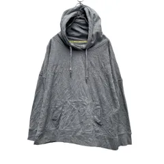 Calvin Klein ロゴスウェット パーカー XL レディース グレー 裏起毛 プルオーバー 古着卸 アメリカ仕入 a606-5504