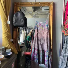 @ エスニック ロング 花柄 総柄 キャミ パッチワーク フレア ワンピース お呼ばれ　デート　オフィスカジュアル　食事会